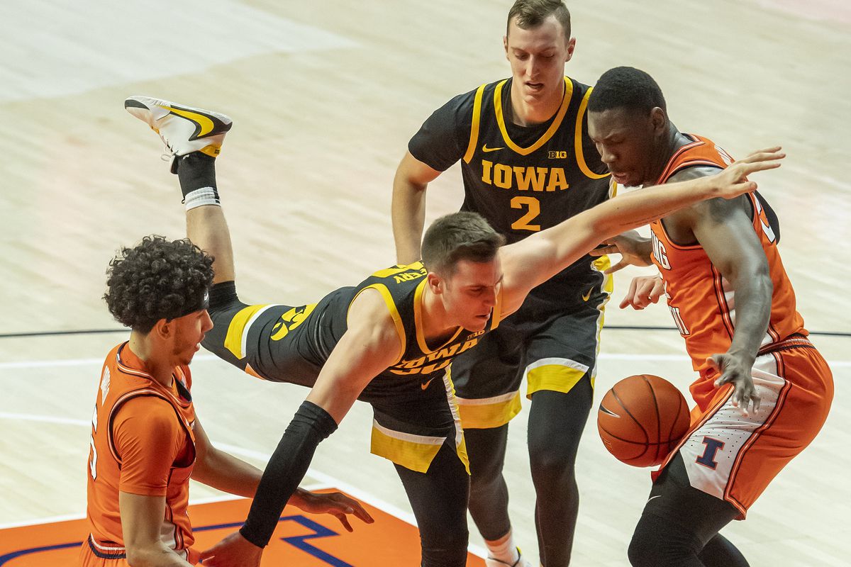 NCAA Basketball: Iowa at Illinois