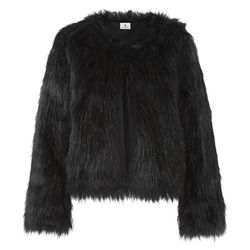 Faux Fur Crop Jacket in Black, $69.99 (Available on Net-A-Porter)