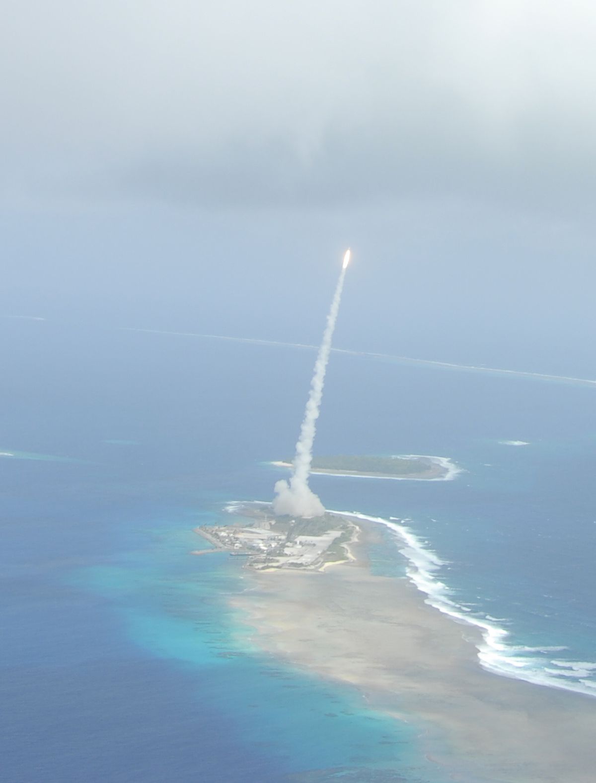 Launch of a target for a 2010 test from the U.S. Army's Reagan Test Site at Kwajalein Atoll