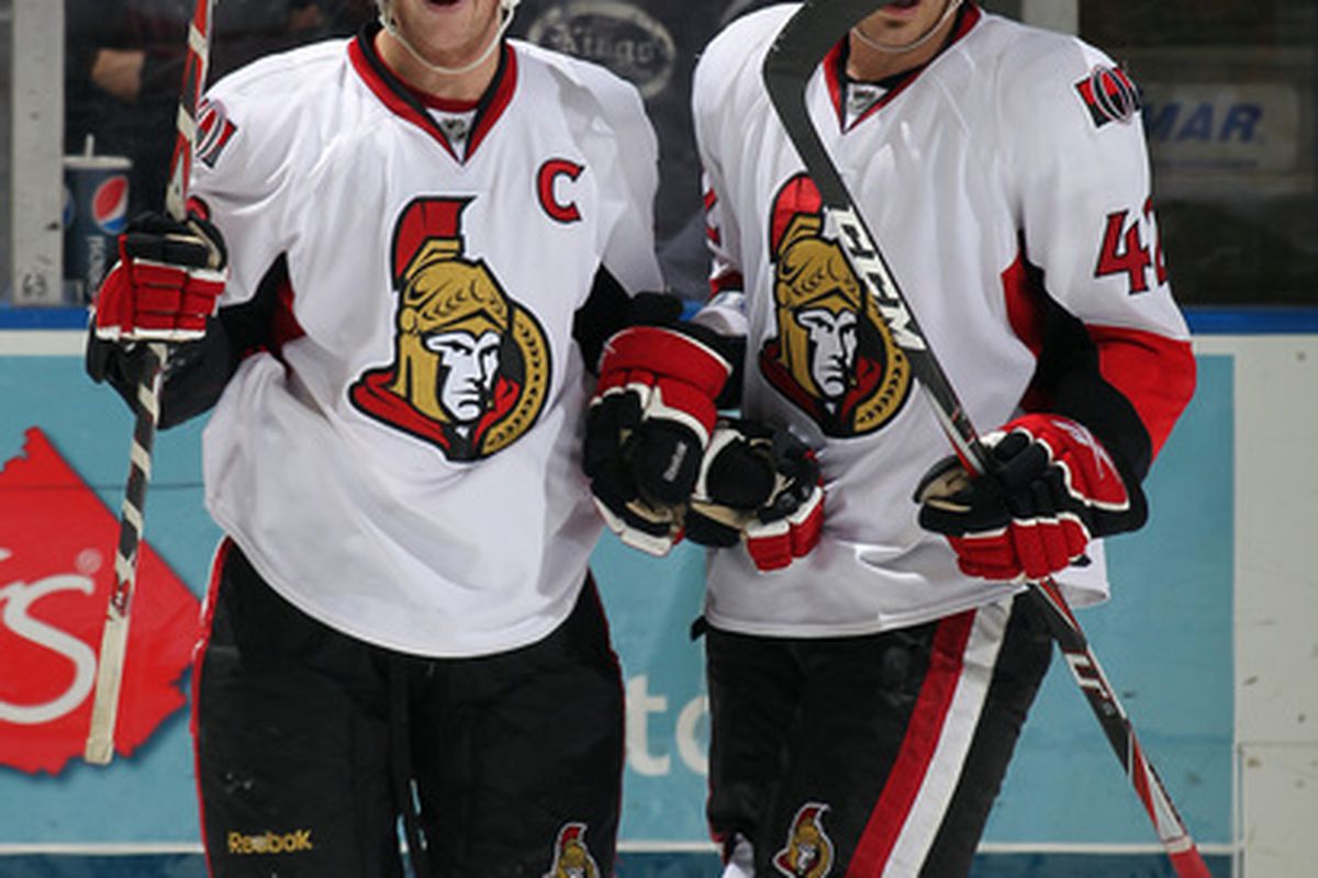 Jim O'Brien (right) played his third NHL game on Tuesday night. Will Erik Condra (left) be the next to make his NHL debut?