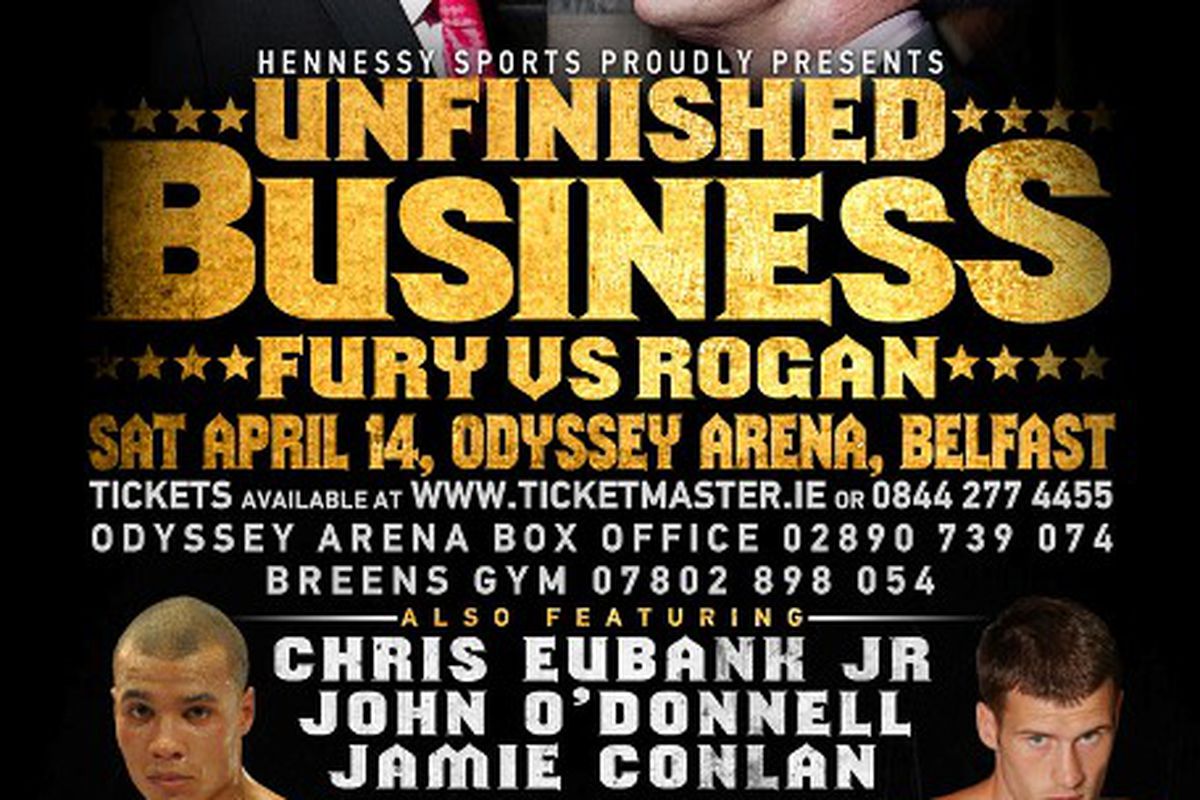 Tyson Fury and Martin Rogan go head-to-head this afternoon in Belfast.