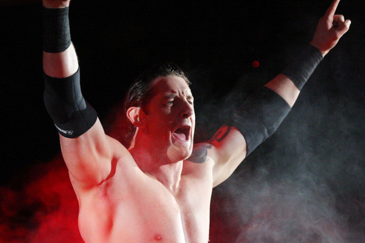 DURBAN, SOUTH AFRICA - JULY 08:  WWE Superstar Wade Barrett is introduced during the WWE Smackdown Live Tour at Westridge Park Tennis Stadium on July 08, 2011 in Durban, South Africa.  (Photo by Steve Haag/Gallo Images/Getty Images)