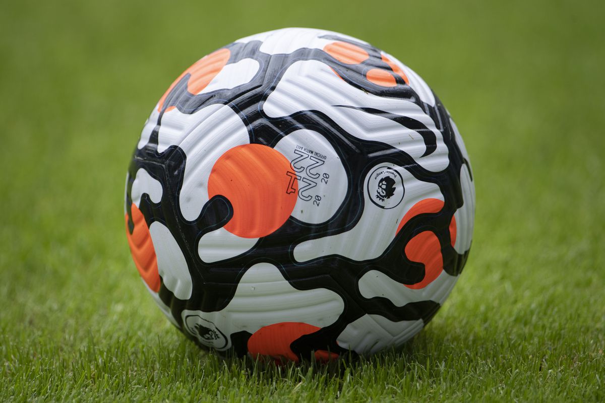 &nbsp;The official Nike Premier League match ball during the pre-season friendly between Coventry City and Wolverhampton Wanderers at the Coventry Building Society Arena on August 1, 2021&nbsp;