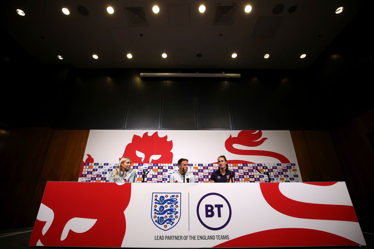England Women Training and Press Conference - Wembley Stadium