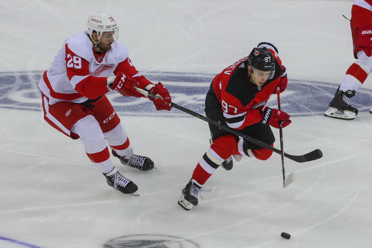 NHL: Detroit Red Wings at New Jersey Devils