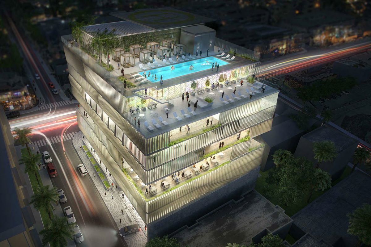 A rendering for the Arts Club of West Hollywood.