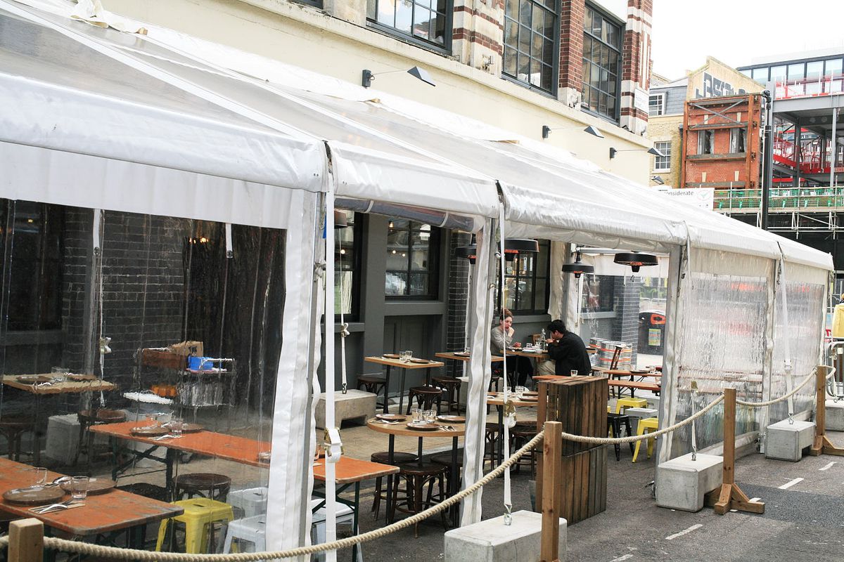 Smoking Goat on Redchurch Street in Shoreditch, with a new covered outside seating area — one of London’s best Thai restaurants