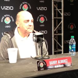Wisconsin Director of Athletics and head coach Barry Alvarez