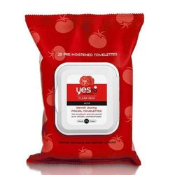 In case you hadn't noticed, we just can't get enough of the natural (and compostable, cool!) "Yes To" products. We suggest their <b>Yes To Tomatoes's</b> <a href="http://www.target.com/p/yes-to-tomatoes-blemish-clearing-facial-towelettes-25-ct/-/A-1396394