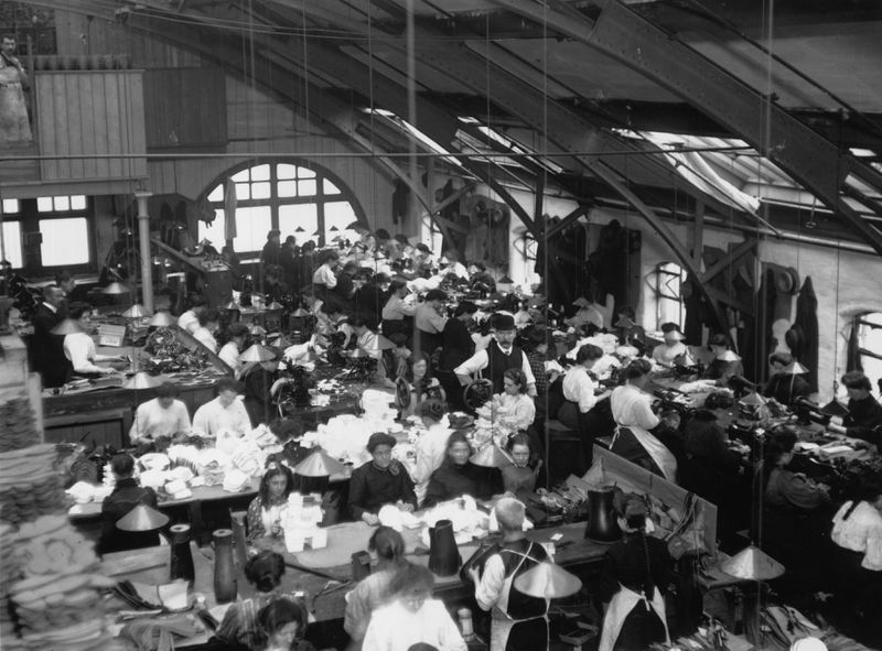 A Manchester clothes mill, 1909. This is not the world Adam Smith envisioned when he championed free markets.