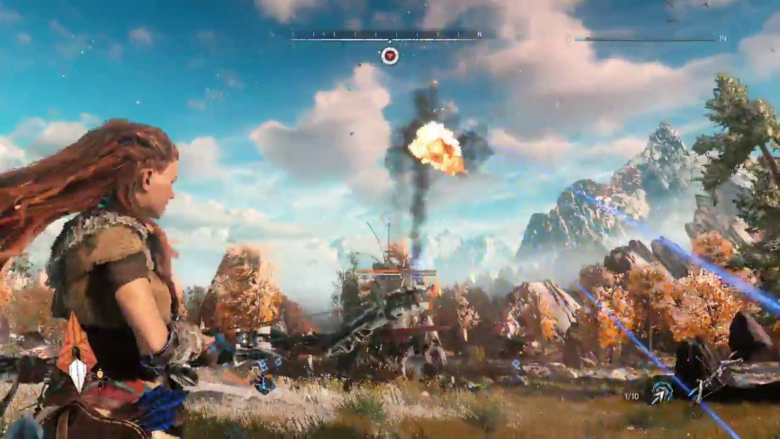 Horizon: Zero Dawn takes on robotic dinosaurs in new gameplay footage.