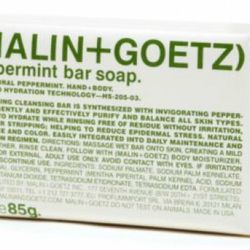 <a href="http://www.drugstore.com/malingoetz-bar-soap-peppermint/qxp206534?catid=12957&fromsrch=peppermint&N=0" rel="nofollow">Malin & Goetz Peppermint Soap Bar:</a> $10
