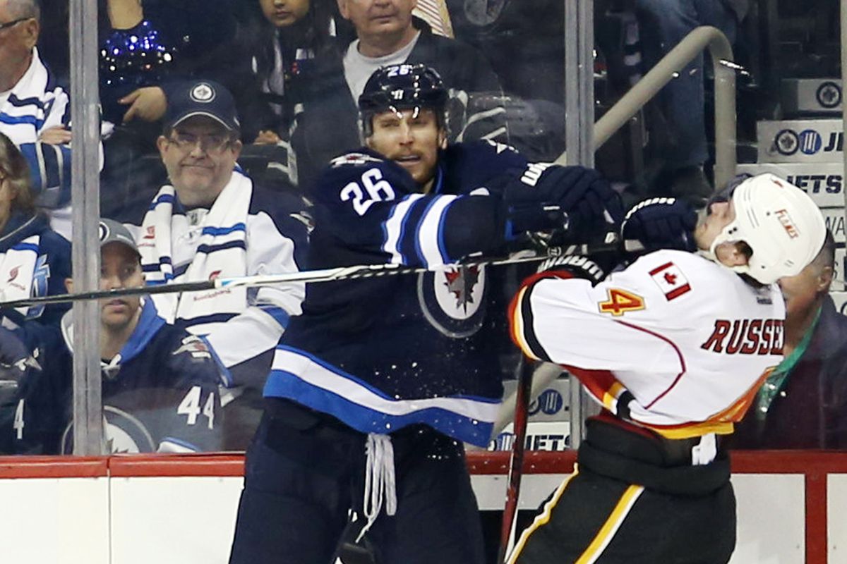 Look at my stick! LOOK AT IT! - Blake Wheeler, probably.
