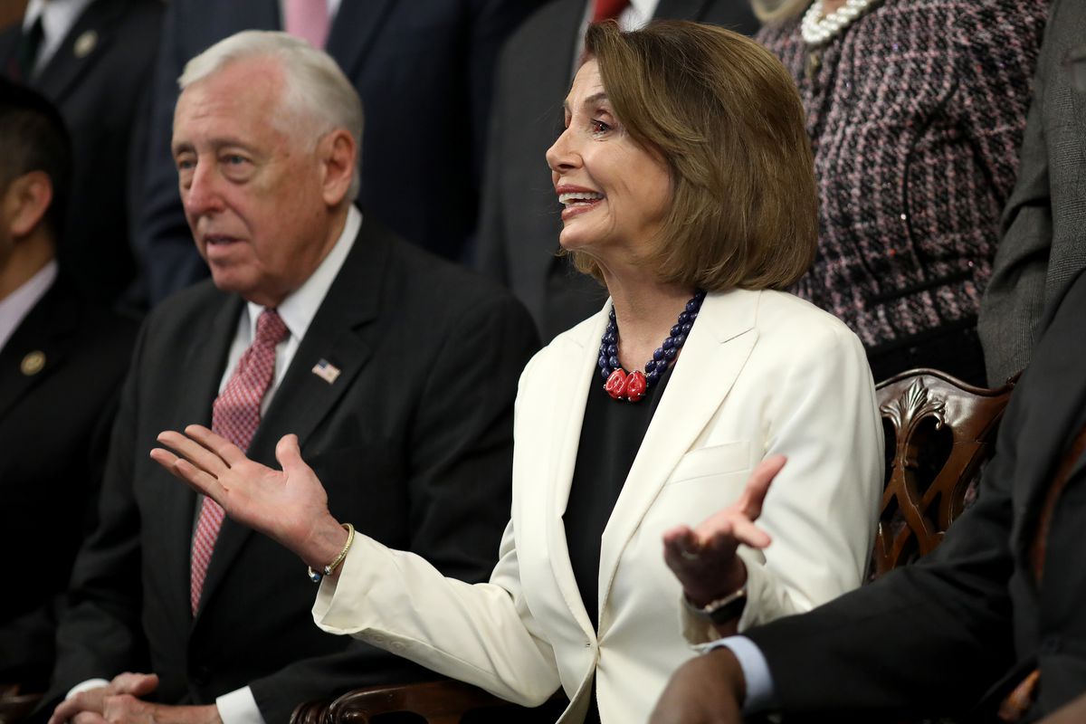Nancy Pelosi And New House Leadership Hold Press Conference At The Capitol