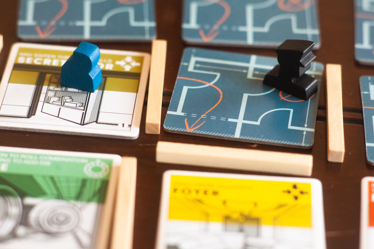 "Burgle Bros," from Utah designer Tim Fowers, sends a group of players on a heist, where they have to avoid the watching eyes of building security.
