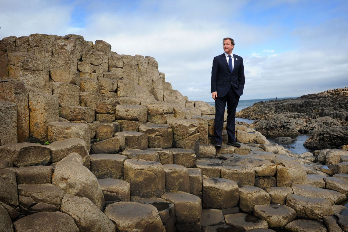 David Cameron isn't Irish, but the Giant's Causeway sure as hell is! 'Finn McCool' Utley probably built it on his way over here.