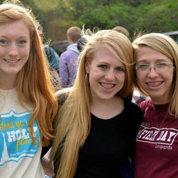 Mary Ludlow and Whitney and Kylie Brown of the Kleinwood Ward, Klein Texas Stake, participated in the stake's youth conference held during the Easter break. “Journey to Zion ... Seeking Higher Ground” was the conference's theme.
