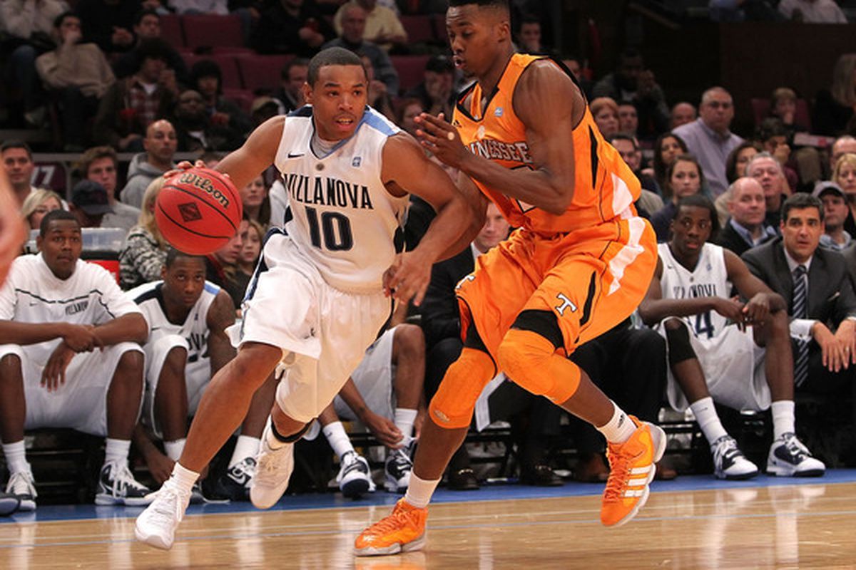 Corey Fisher did not have a good game, and Villanova struggled.  (Photo by Nick Laham/Getty Images)