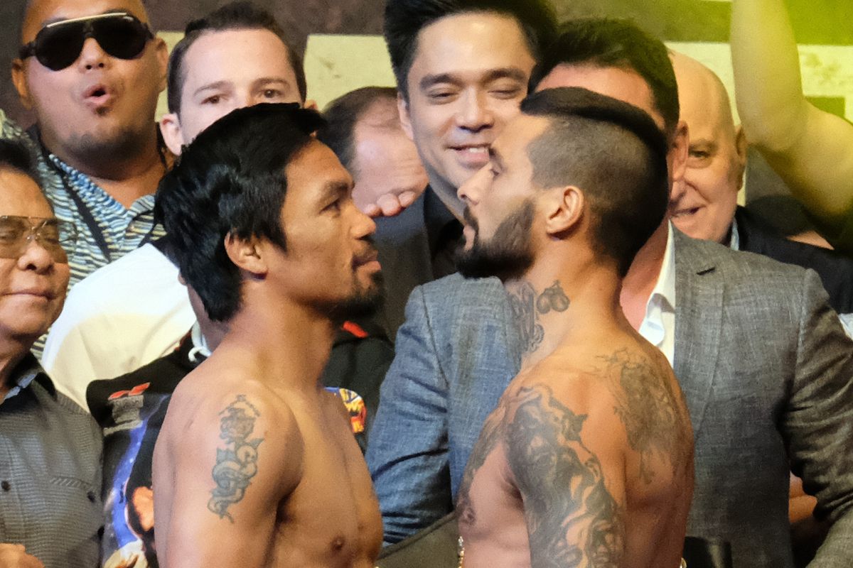 Manny Pacquiao v Lucas Matthysse - Weigh In