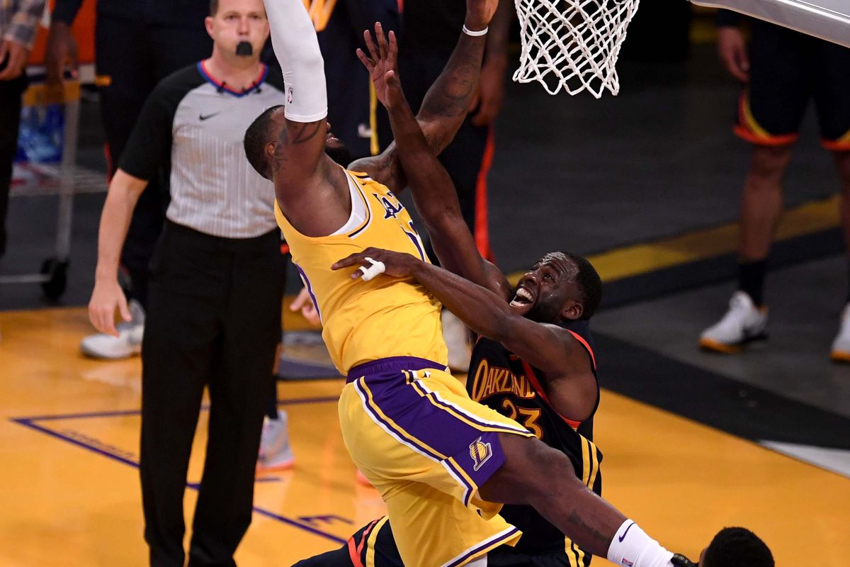 Los Angeles Lakers defeated the Golden State Warriors 103-100 during a NBA basketball Western Conference Play-In game.