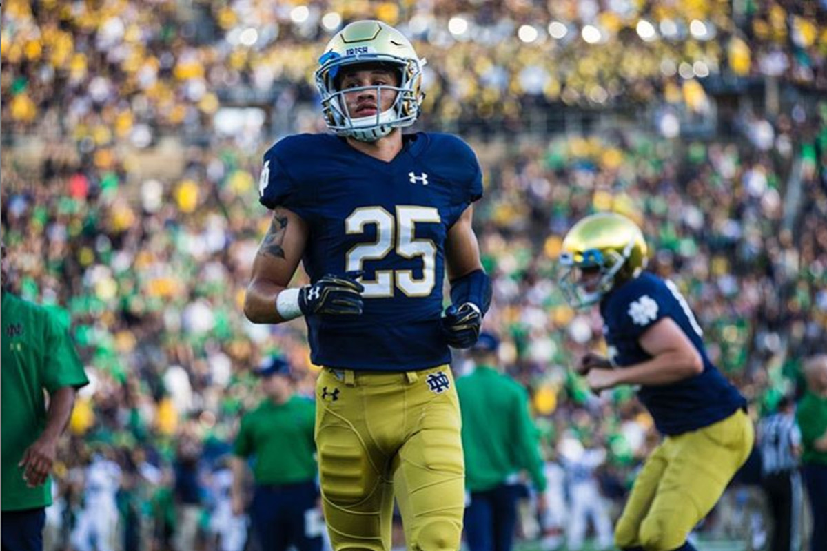 This Guy Plays Notre Dame Football: #25 Braden Lenzy, Wide ...