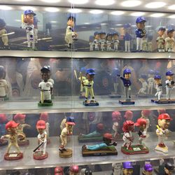Cubs bobbleheads in the Marlins Park bobblehead museum