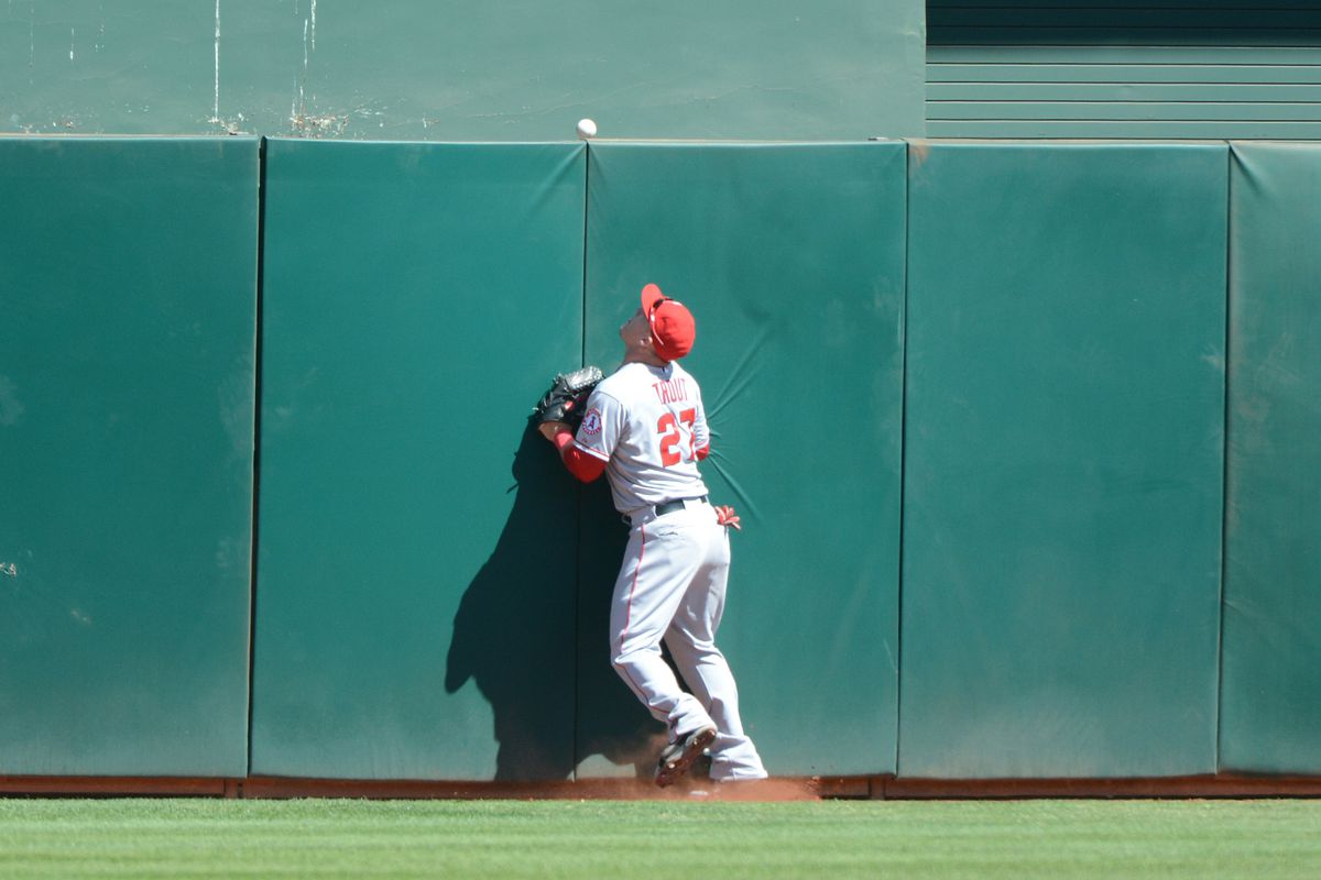Mike Trout: victim of the ol' visible ball trick