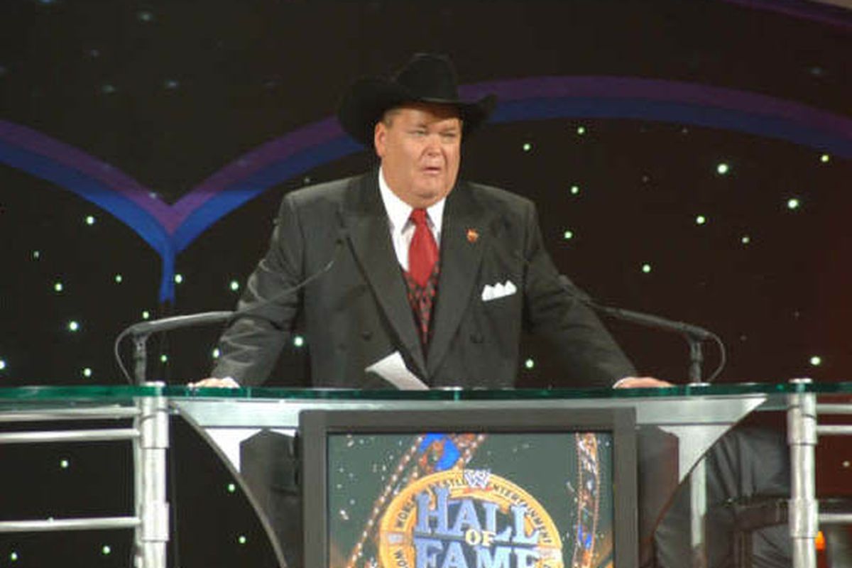 Three years after he was inducted into WWE's Hall Of Fame, have they finally succeeded in putting Jim Ross out to pasture as a wrestling announcer?  (Slam Wrestling)