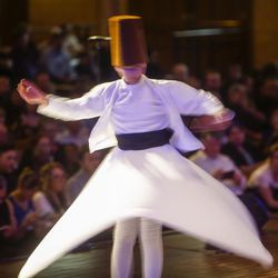 Pacifica Institute Youth Dervishes perform during the 2017 Sacred Music Evening hosted by the Salt Lake Interfaith Roundtable in the Tabernacle on Temple Square in Salt Lake City on Sunday, March 19, 2017.