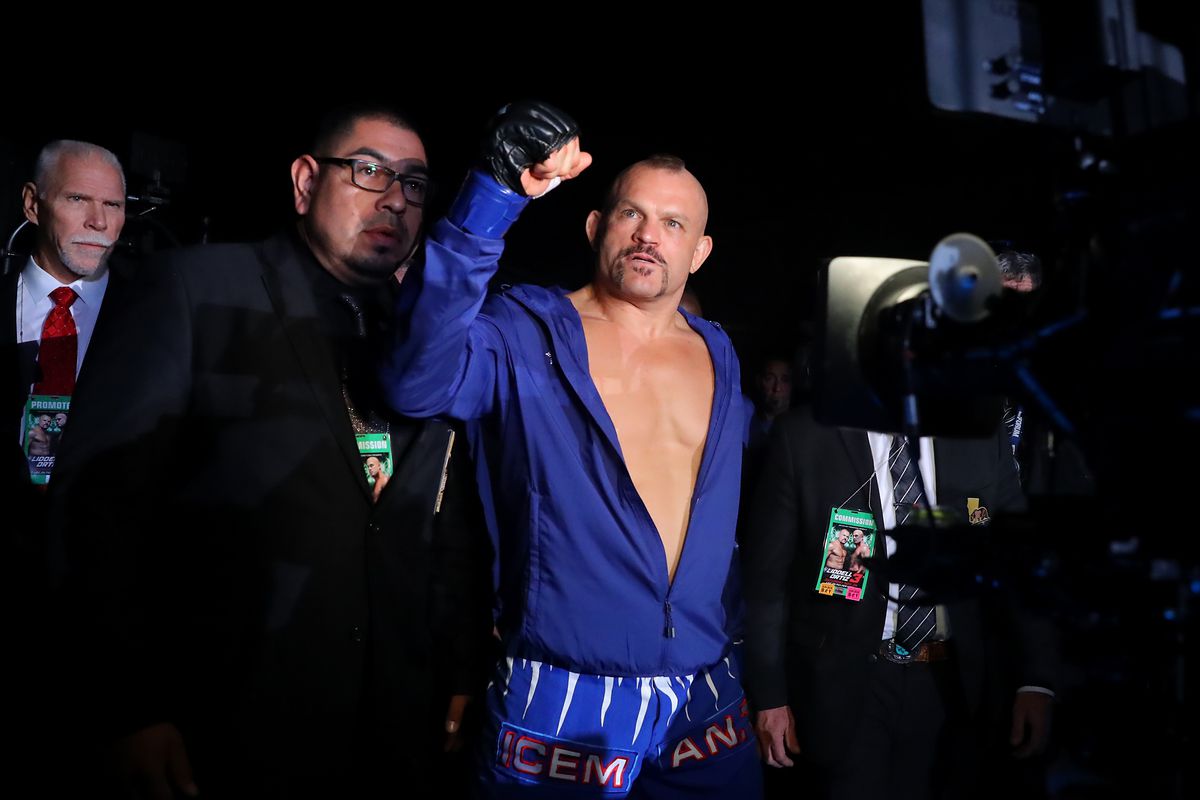 Chuck Liddell before his third fight with Tito Ortiz in 2018. 