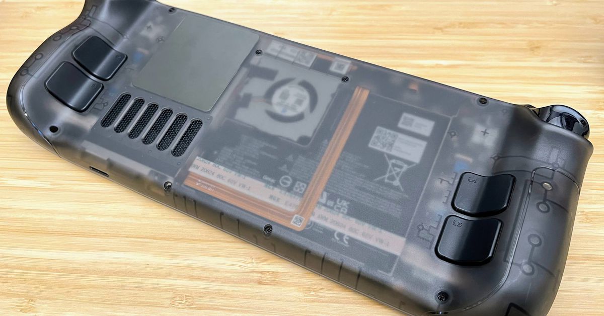 My favorite new Steam Deck mod is this $30 see-through heatsink backplate