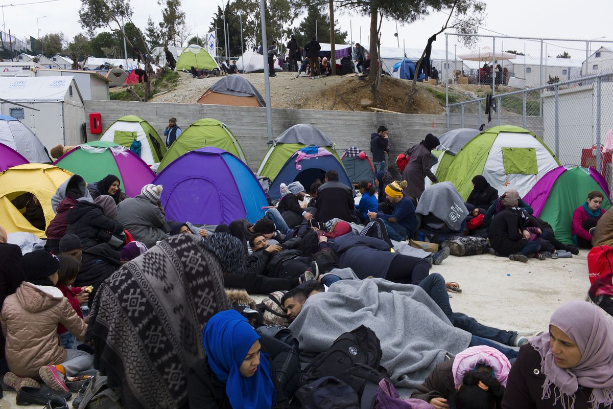 Greek Island Of Lesbos On The Frontline Of The Migrant Crisis