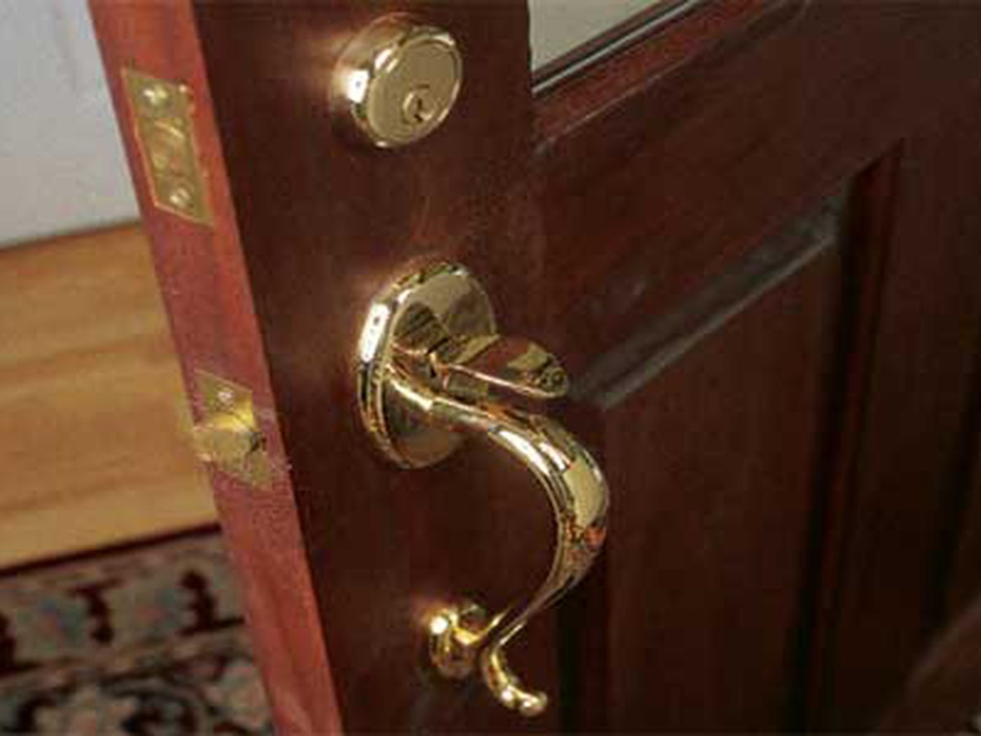 Door Knob Set Brass Bedroom Bathroom Privacy Door Locks 3 Complete Lock Sets 