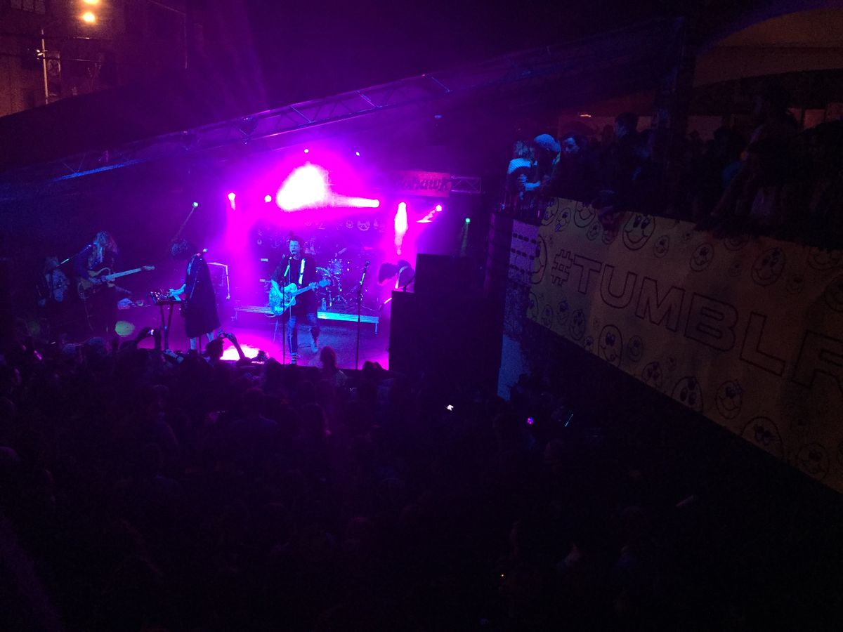  Grouplove performing at the Tumblr "U Up?" party