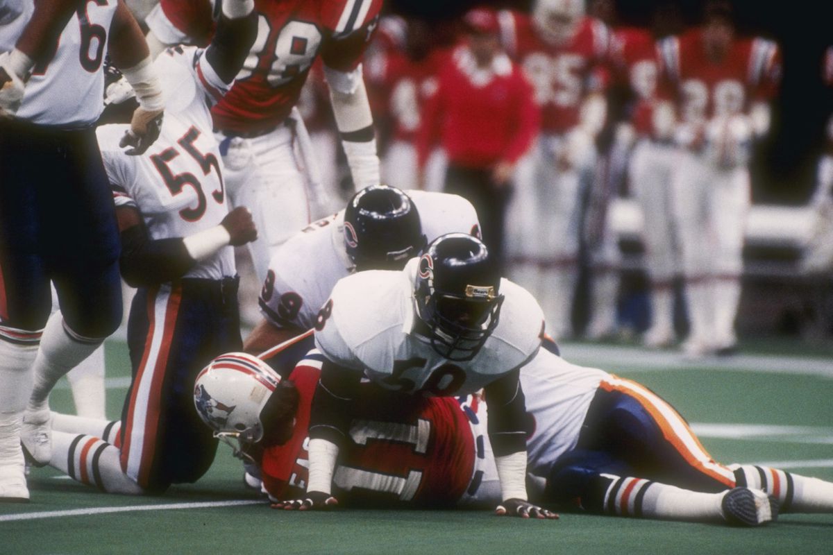 The Patriots were buried by the Bears in Super Bowl XX.