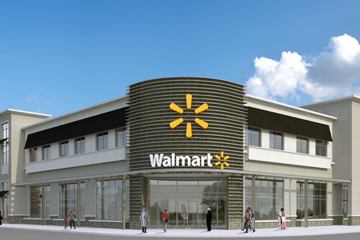 A rendering of Walmart in Midtown Miami