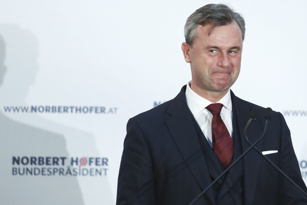 Norbert Hofer Holds Final Presidential Election Campaign Rally