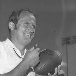 Granite High head football coach LaVell Edwards in August 1972.