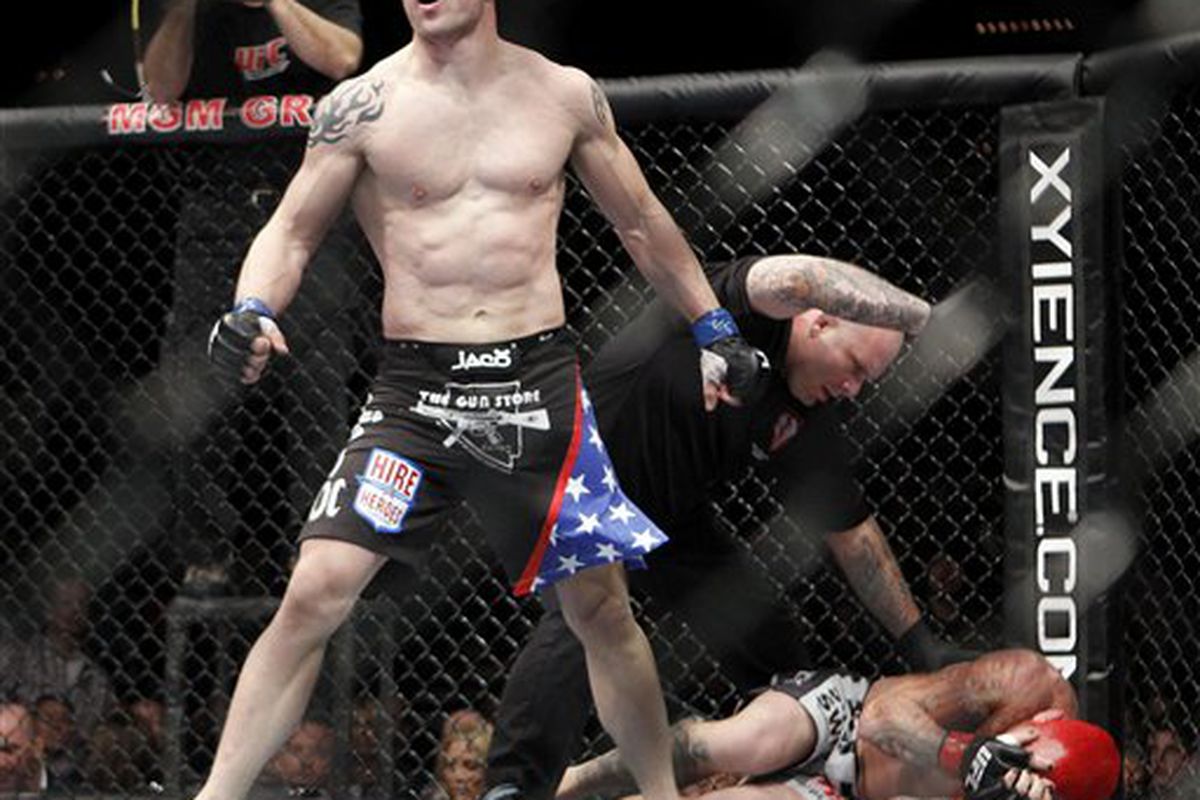 Photo via <a href="http://militarytimes.com/blogs/afteraction/files/2011/01/UFC-125-Mixed-Martial_Cree-1.jpg">MilitaryTimes.com</a>