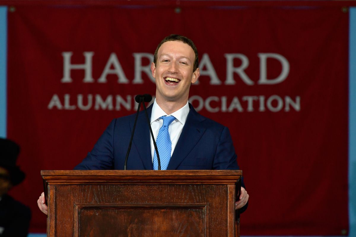 Facebook Founder Mark Zuckerberg Delivers Commencement Address At Harvard