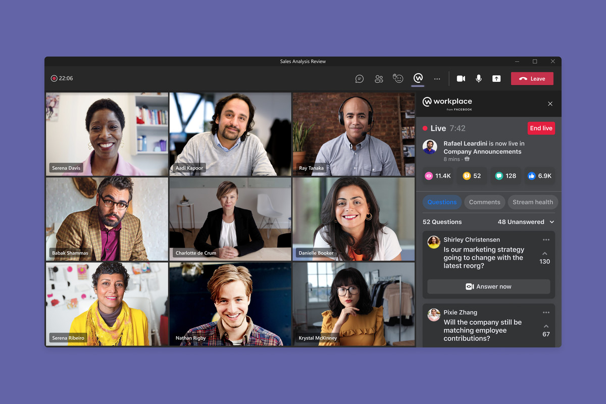 Microsoft is partnering with Meta to integrate Teams into its Facebook-like Workplace