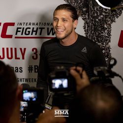 Brian Ortega answers questions at UFC 226 workouts.