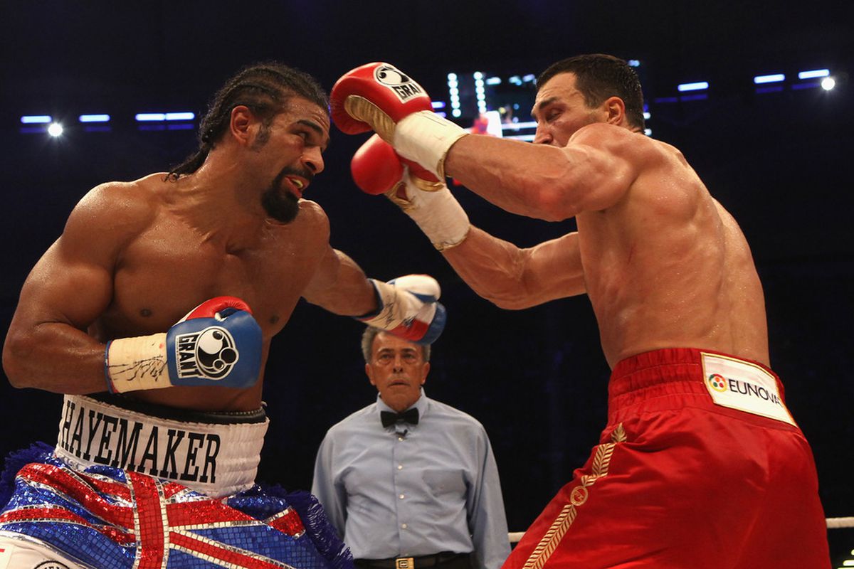 David Haye is delaying his retirement in hopes of fighting one of the Klitschko brothers in the next six months. (Photo by Martin Rose/Bongarts/Getty Images)