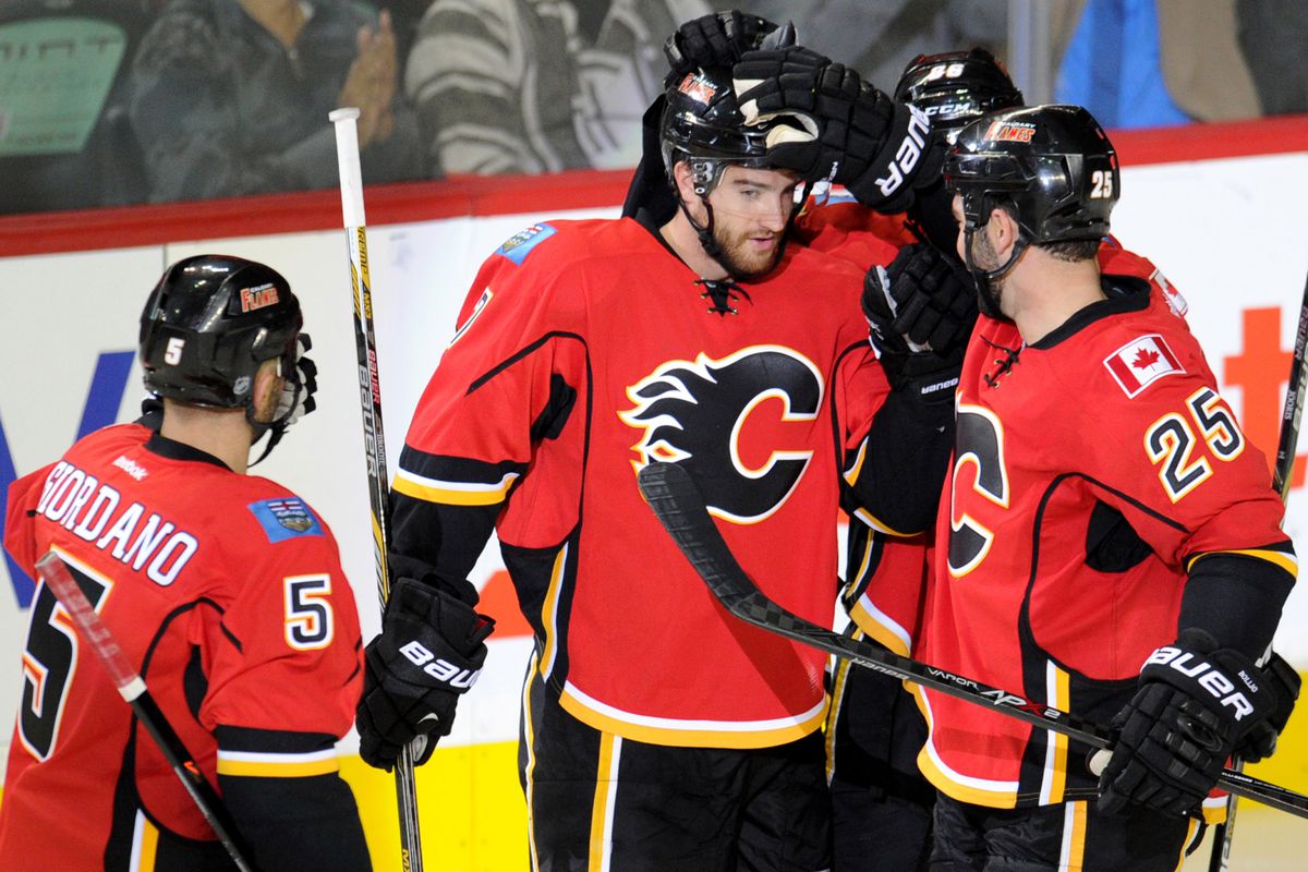 TJ Brodie scored the lone goal in the Flames' home ice victory.