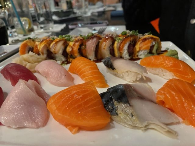 A collection of sushi. 