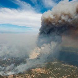 Aerial photos of the Black Forest Fire outside Colorado Springs, Colo.