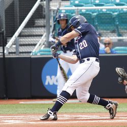 The UConn Huskies take on the LIU Brooklyn Blackbirds in the third game of the Conway Regional during the 2018 NCAA Baseball Tournament at Springs Brook Stadium in Conway, SC on June 2, 2018.