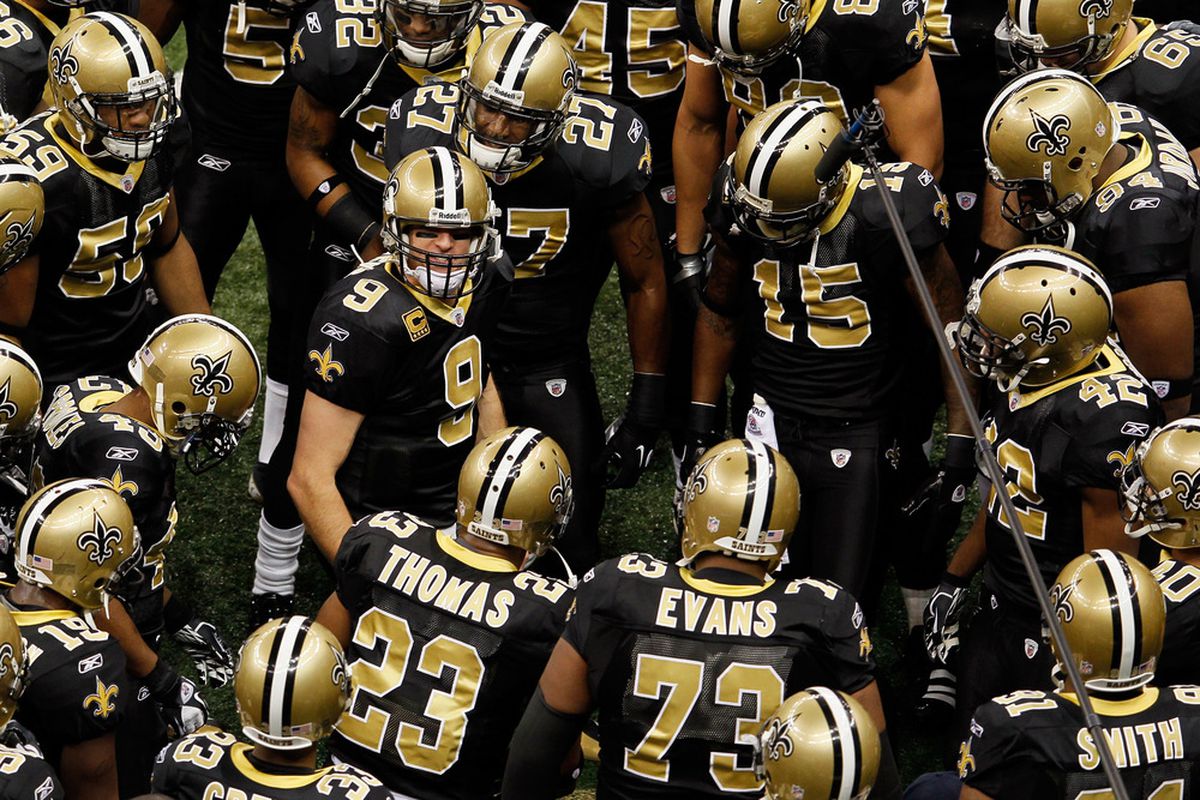 The road begins and ends here.  Who Dat!