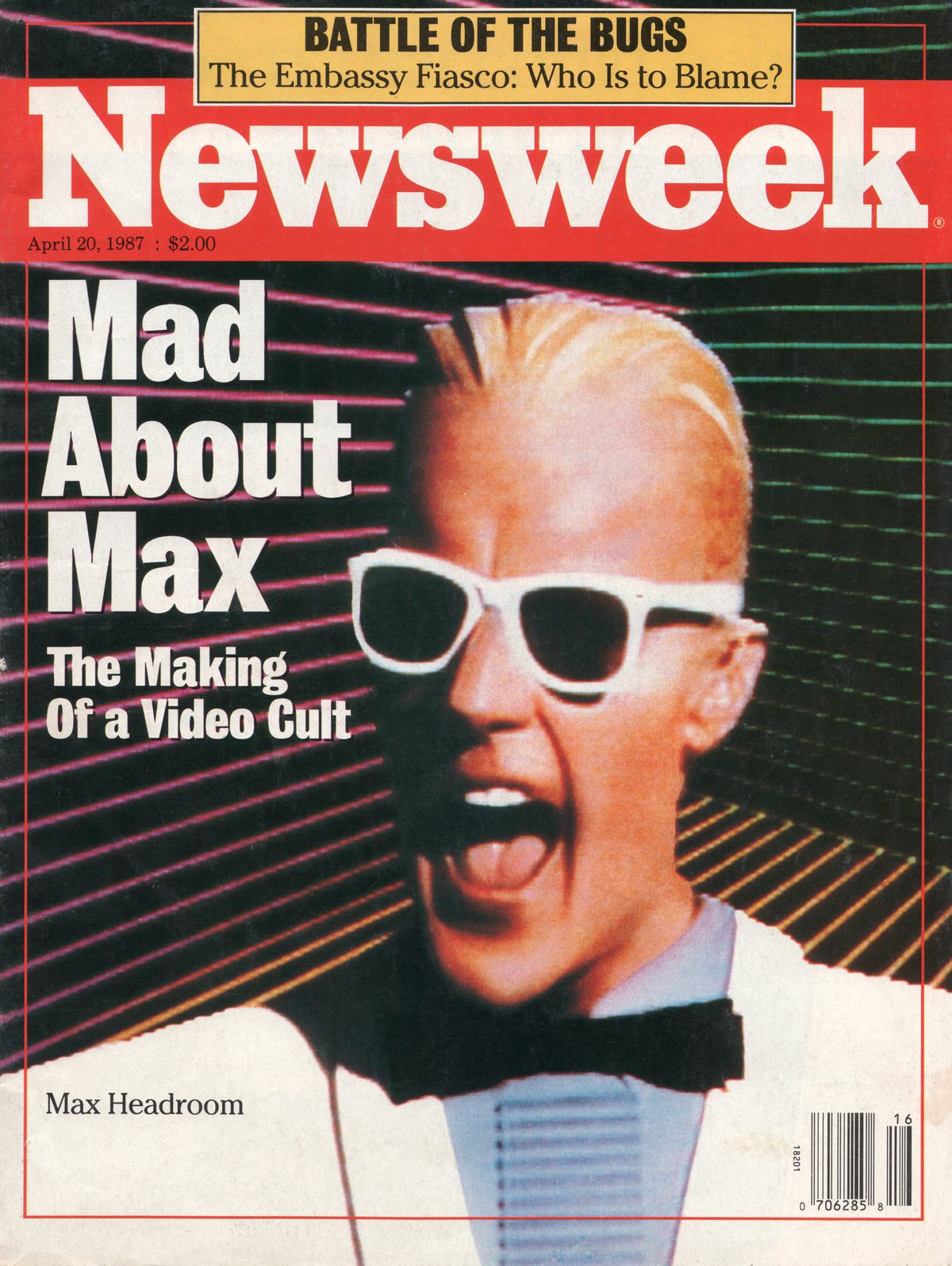 Max Headroom Newsweek cover