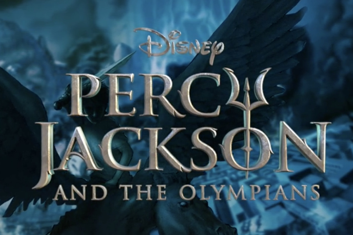 a title card for percy jackson